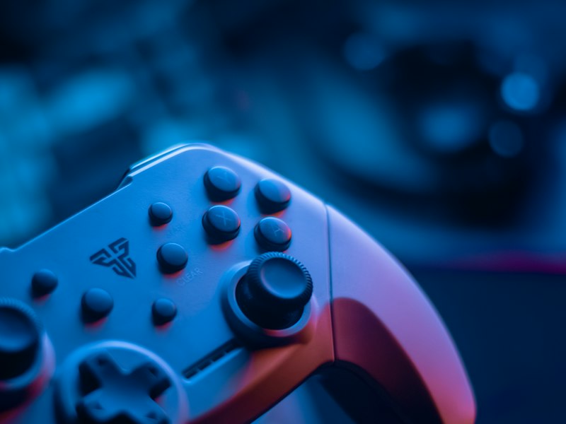 Gaming hardware close-up